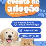 Adoção de cães e gatos filhotes em Bauru nesta quarta no Parque Vitória Régia
