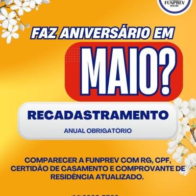 Recadastramento Anual Obrigatório da Funprev Bauru: Aniversariantes de Maio Devem Regularizar Situação