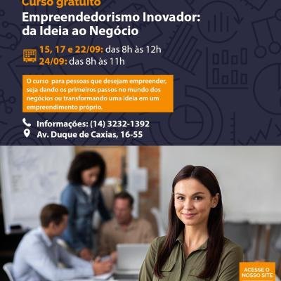 🚀 CIT abre inscrições para o curso gratuito “Empreendedorismo Inovador: da Ideia ao Negócio” em Bauru