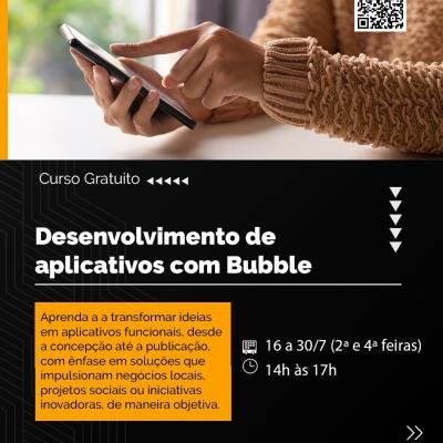 Curso Gratuito Ensina Como Criar Aplicativos Sem Programar com a Plataforma Bubble em Bauru