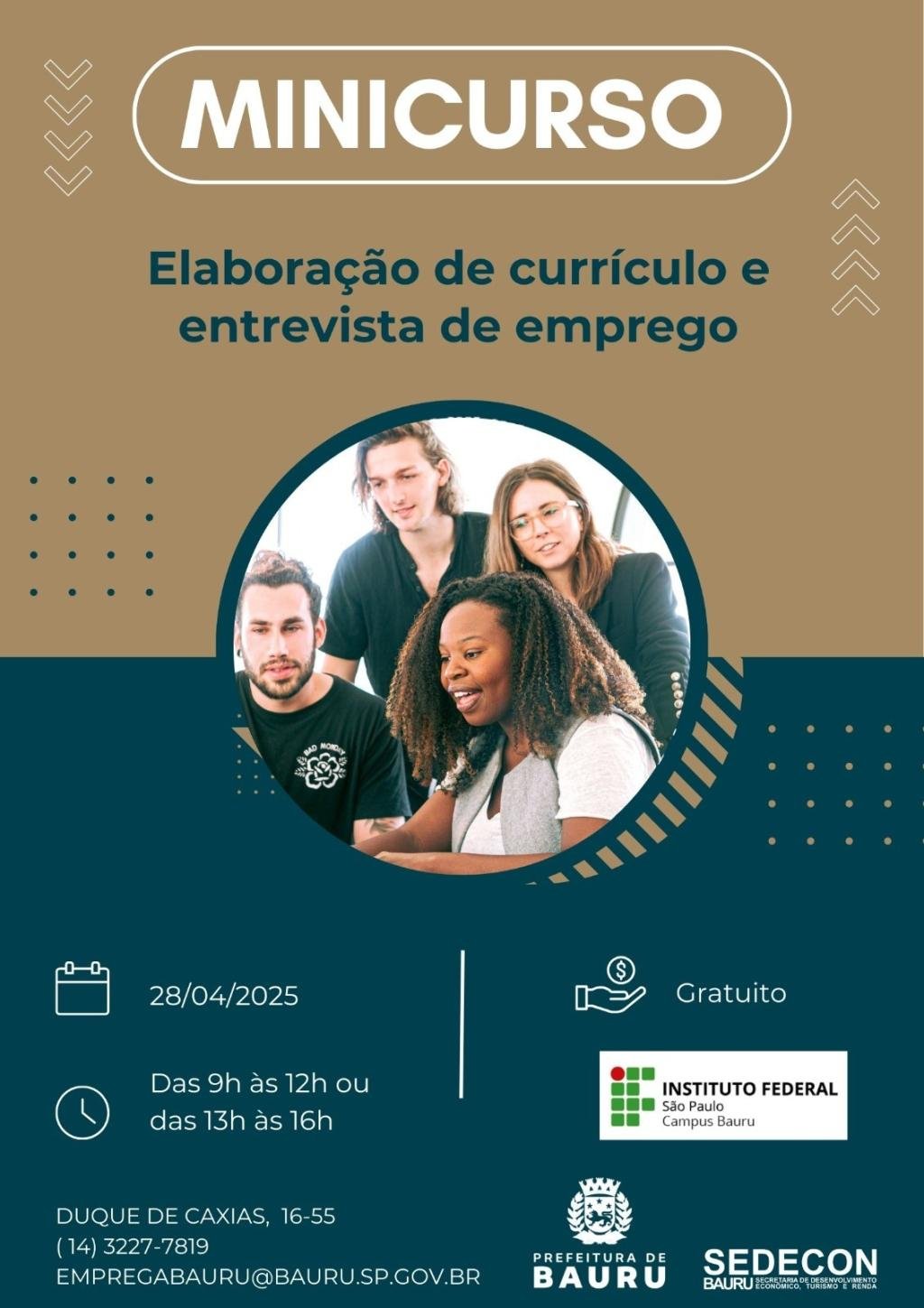 Minicurso Gratuito: Como Fazer um Bom Currículo e se Destacar em Entrevistas de Emprego