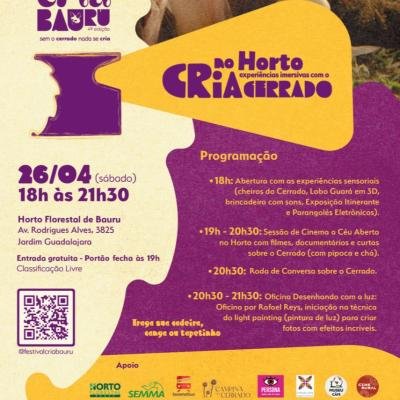 Festival Cria Bauru 2025: Celebrando o Cerrado com Arte, Cinema e Atividades Culturais Gratuitas