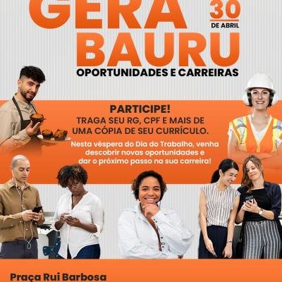 Gera Bauru 2024: Feira de Empregos Oferece Mais de 2.700 Vagas Nesta Quarta (30)