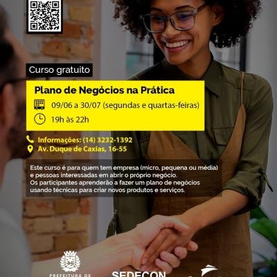 Curso gratuito ‘Plano de Negócios na Prática’ está com inscrições abertas no CIT Bauru em parceria com o Senac