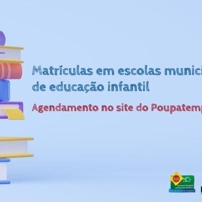 Secretaria da Educação inicia o período de matrículas para a educação infantil nesta segunda-feira