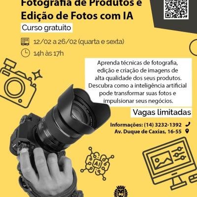 Curso ‘Fotografia de Produtos e Edição de Fotos com IA’ está com inscrições abertas no CIT