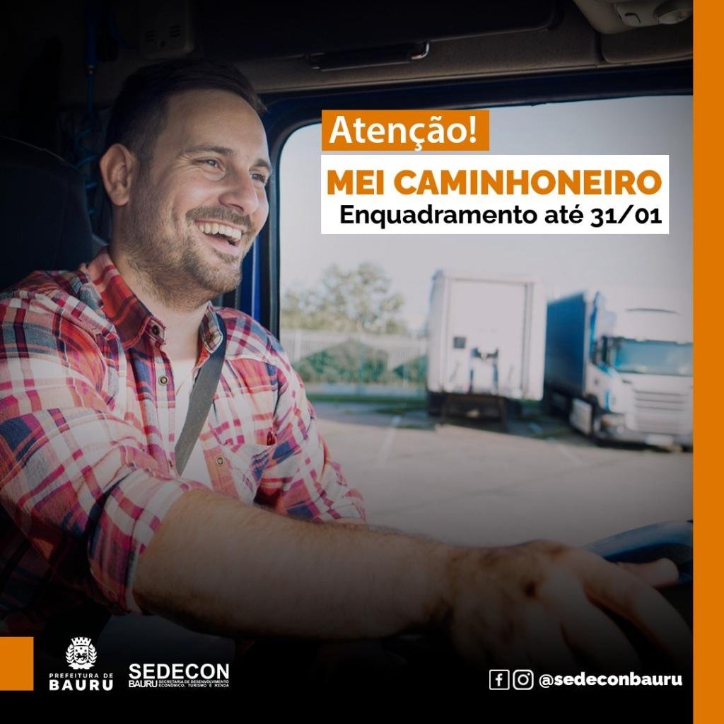 Sedecon informa que prazo para migrar de MEI geral para MEI Caminhoneiro acaba no dia 31 de janeiro