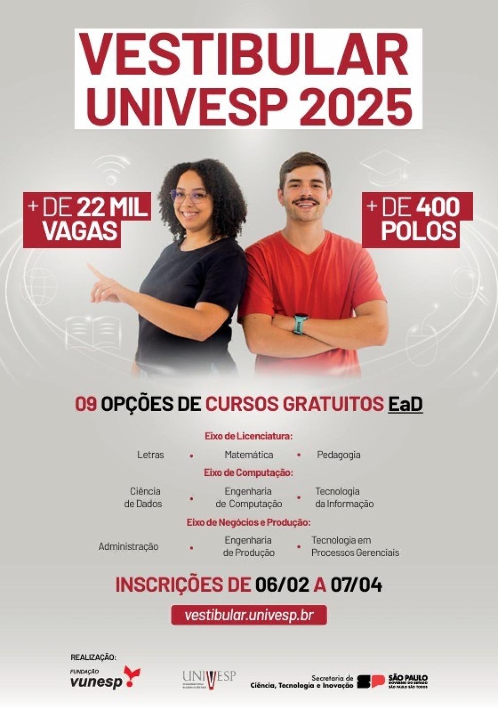 Univesp abre inscrições para o Vestibular 2025