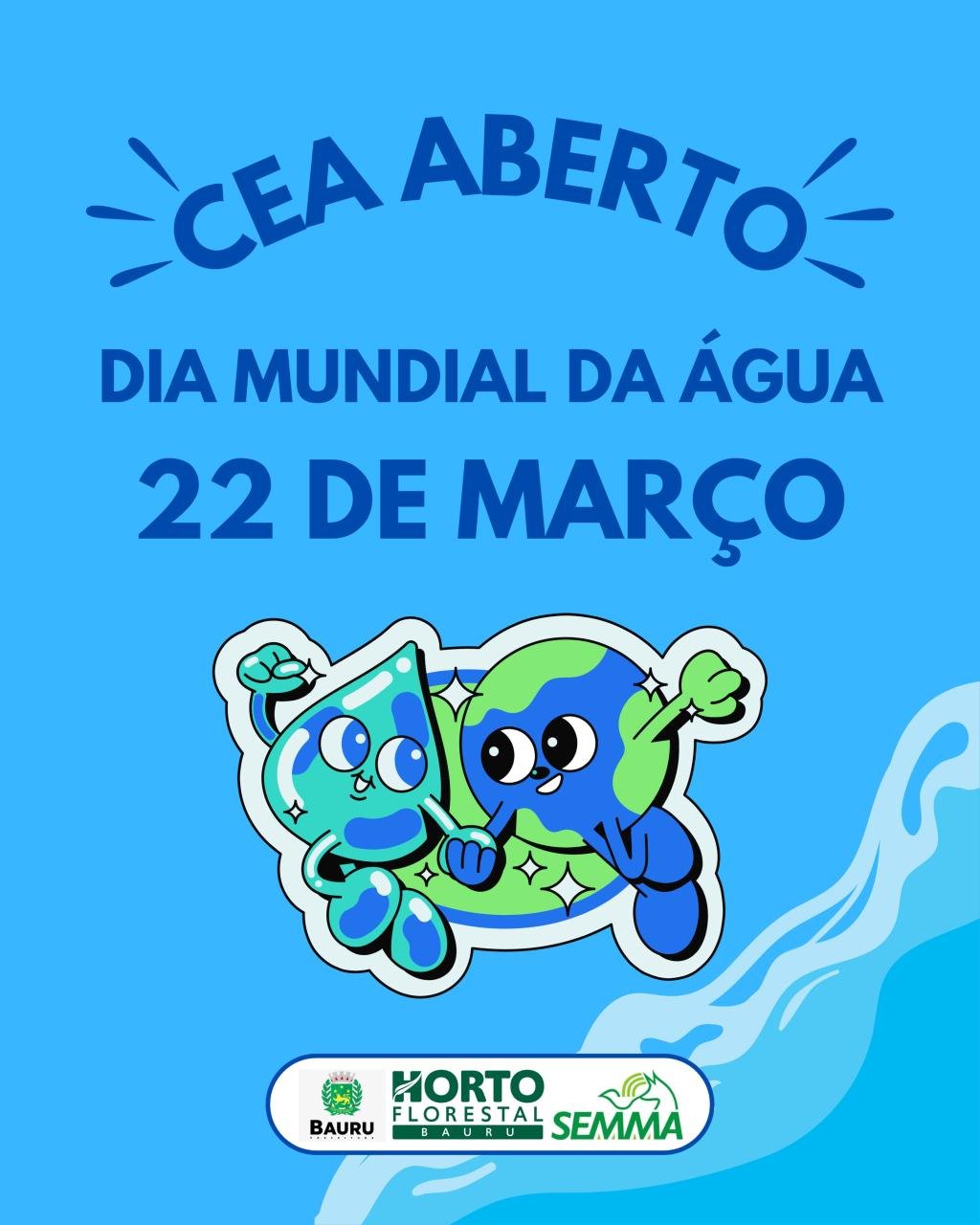 Horto Florestal comemora o Dia Mundial da Água com diversas atividades neste sábado