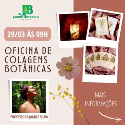 Jardim Botânico realiza oficina de Colagens Botânicas