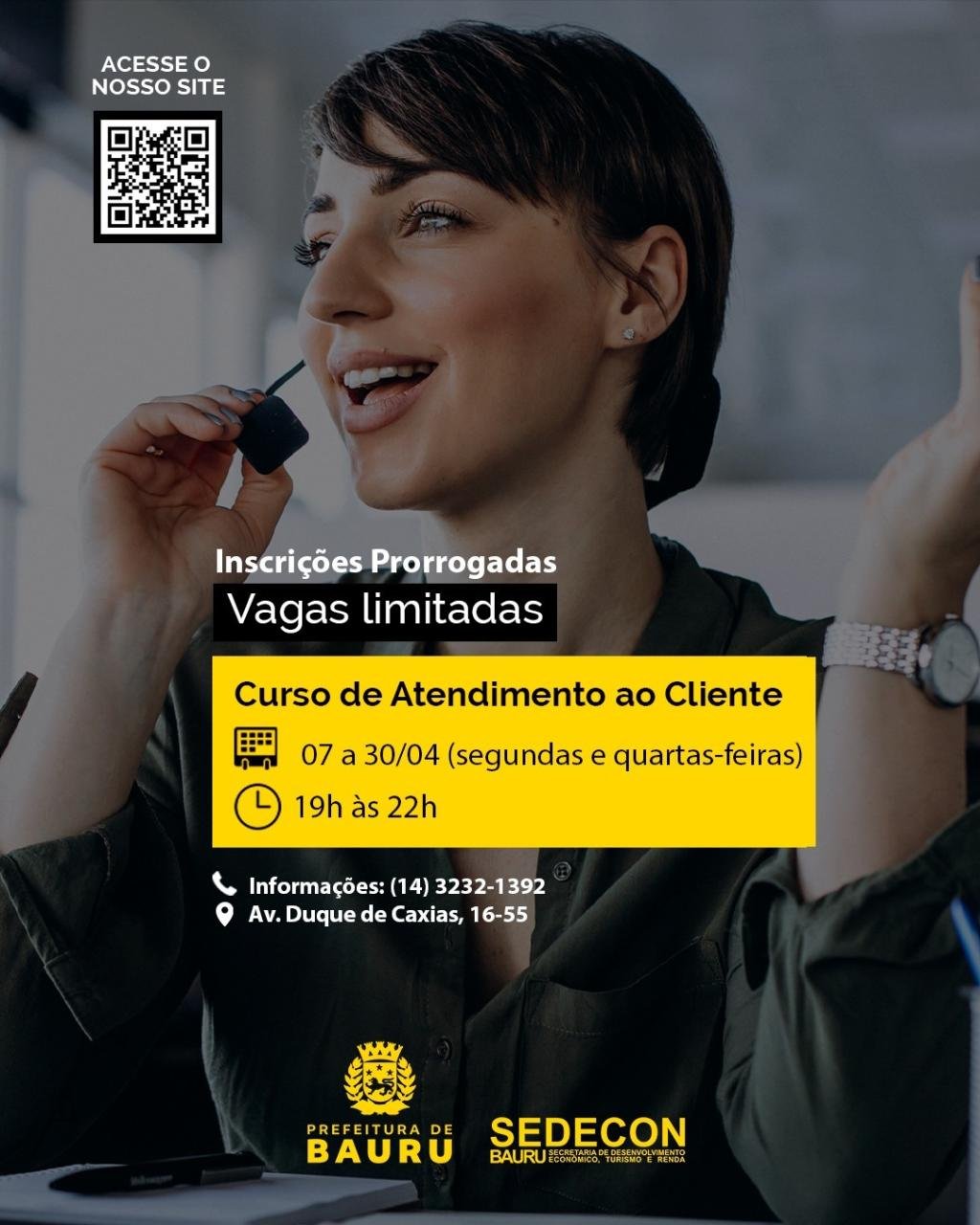 CIT segue com inscrições abertas para o curso ‘Atendimento ao Cliente’ em parceria com o Senac-Bauru